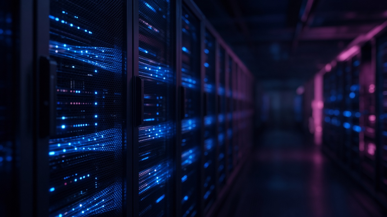 Fibre-lit data corridor representing trusted data foundations